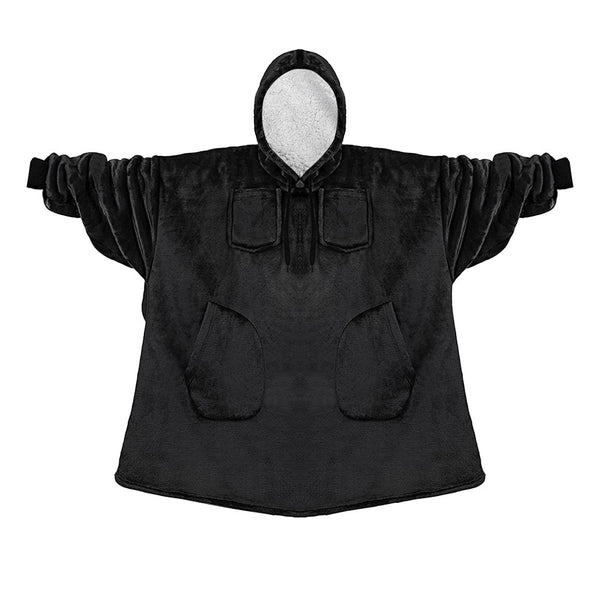 Oversized Hooded Sweatshirt Blanket With Pocket Warm Stylish Comfortable Adults Blankets