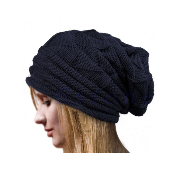 Women Winter Crochet Hat Wool Knit Beanie Warm Caps Beanies