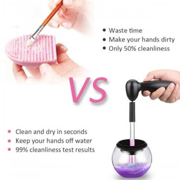 Ovonni Electric Makeup Brush Cleaner Wash And Dry Your Cosmetic Quick Easy France