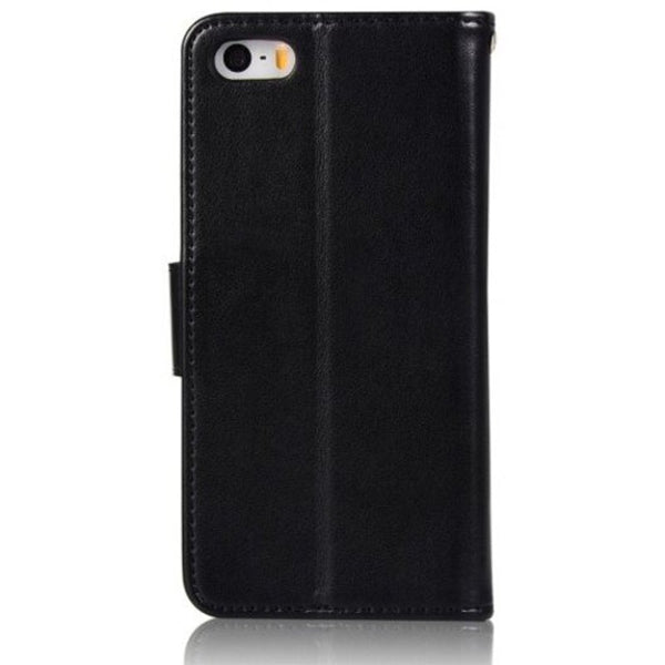 Owl Campanula Fashion Wallet Cover For Iphone 5 / Se 5S Phone Bag With Stand Pu Extravagant Retro Flip Leather Case Black Cases Covers & Skins