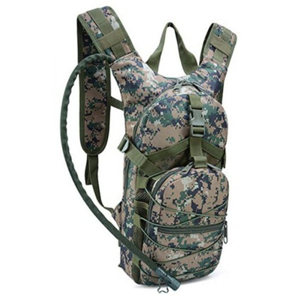 Oxford Cloth Sports Backpack Shoulder Tactical Outdoor Camouflage Army Brown