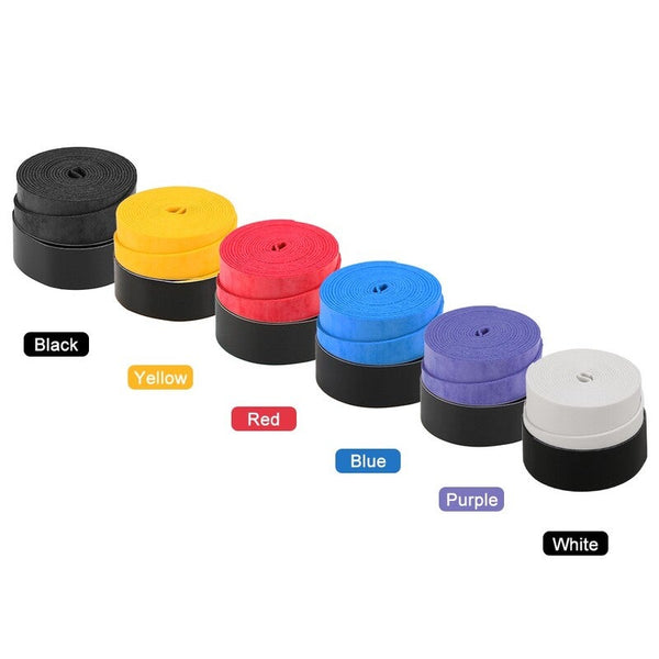 Pack Of 60 Black Tennis Racket Grips