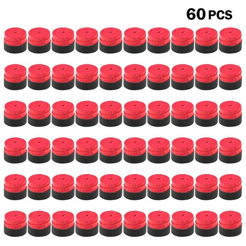 Pack Of 60 Tennis Racket Grips Red