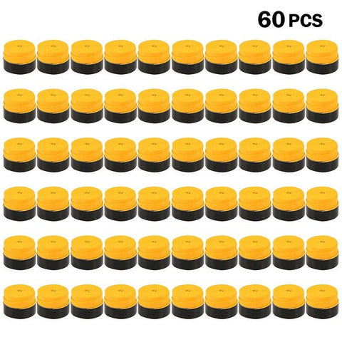 Pack Of 60 Tennis Racket Grips Yellow