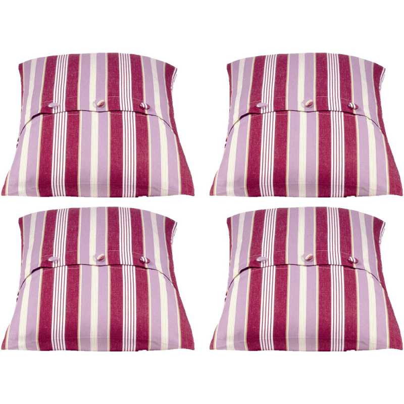 En Pack Of 4 Coste Fuchsia 50X50cm Striped Cushion Cover Cushion Covers