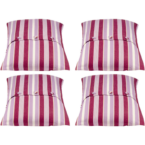 En Pack Of 4 Coste Fuchsia 50X50cm Striped Cushion Cover Cushion Covers