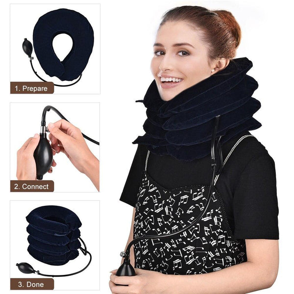 Pain Relief Inflatable Neck Traction Pillow
