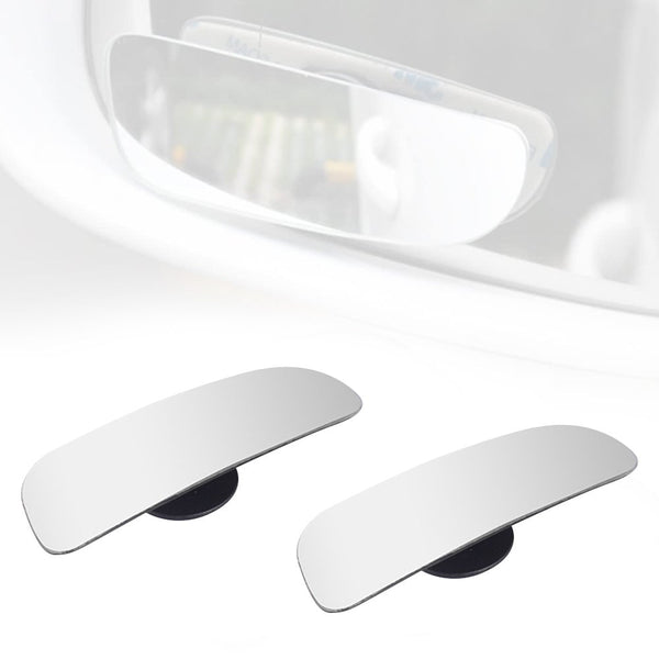 Pair Of Car Blind Spot Mirror Rectangular Frameless Rear View Mirrors