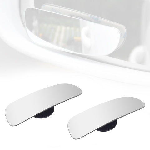 Pair Of Car Blind Spot Mirror Rectangular Frameless Rear View Mirrors