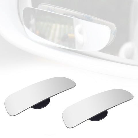 Pair Of Adjustable Car Blind Spot Mirror Rectangular Frameless Rear View Mirrors