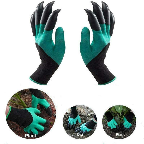 Safety Gloves Pair Of Garden Durable Claws Digging Planting Protect
