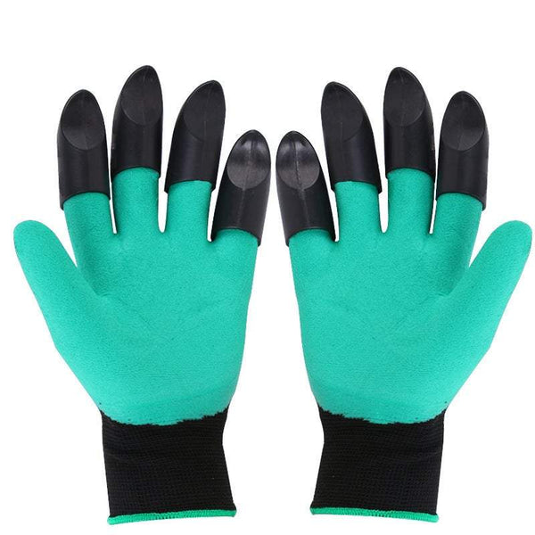 Safety Gloves Pair Of Garden Durable Claws Digging Planting Protect Gardening Gloves & Knee Pads