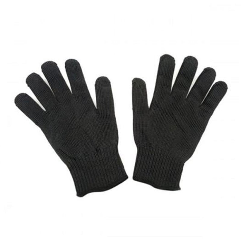 Pair Of Outdoor 5 Level Anti Cutting Gloves Black Work Gloves