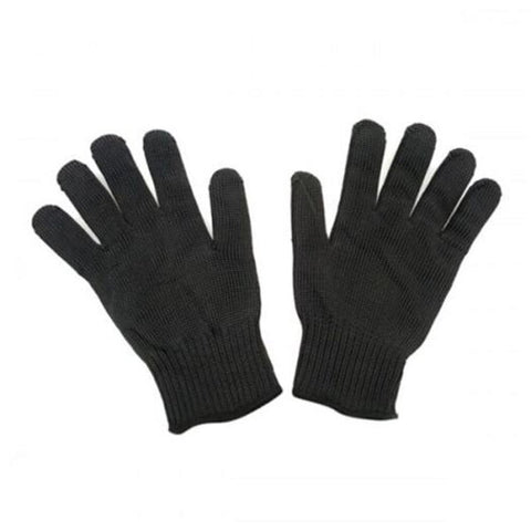 Pair Of Outdoor 5 Level Anti Cutting Gloves Black