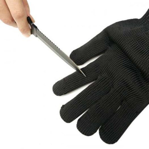 Pair Of Outdoor 5 Level Anti Cutting Gloves Black Work Gloves