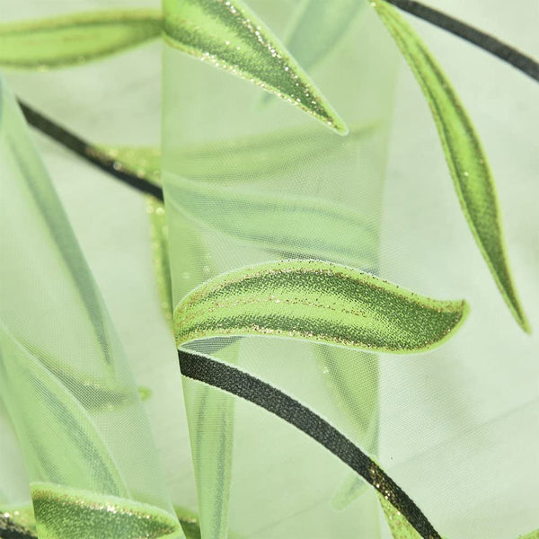 Pair Of Willow Curtains Voile Tulle Room Door Sheer Panel Home Curtains & Drapes