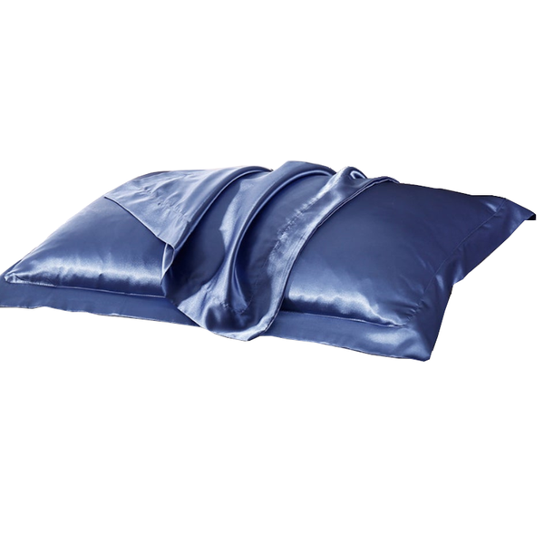 Pair Of Silky Satin Pillowcases Soft Breathable Cover Pillow Cases