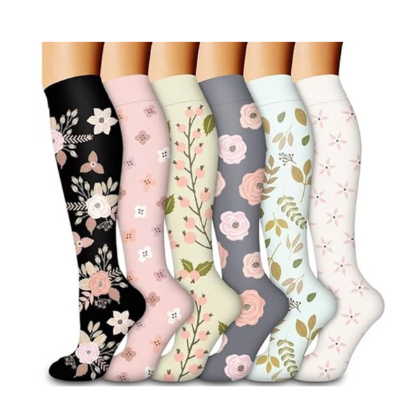 Pairs Women's Cycling Compression Leg Support Suitable For Running And Sports S/M Socks