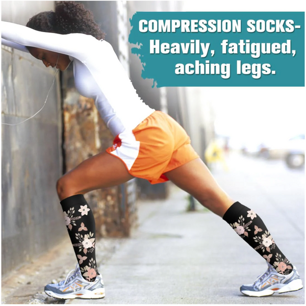 Pairs Women's Cycling Compression Leg Support Suitable For Running And Sports S/M Socks