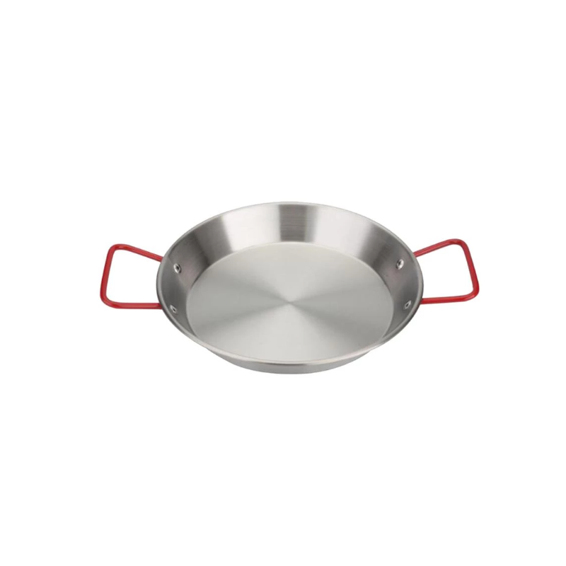 22Cm Spanish Seafood Paella Stainless Steel Dish Frying Pan Korean Saucepan Fried Chicken Salad Pasta Kitchen Household Plate Other Cookware