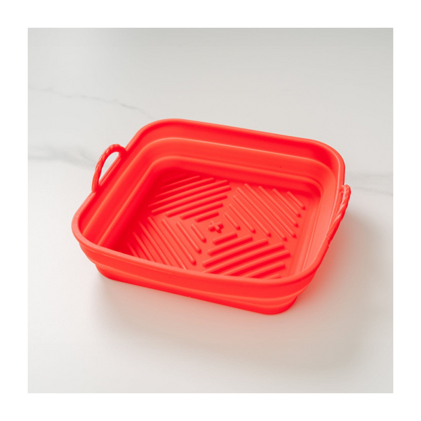 Collapsible Silicone Air Fryer Oven Microwave Liner Square Air Fryer Accessories