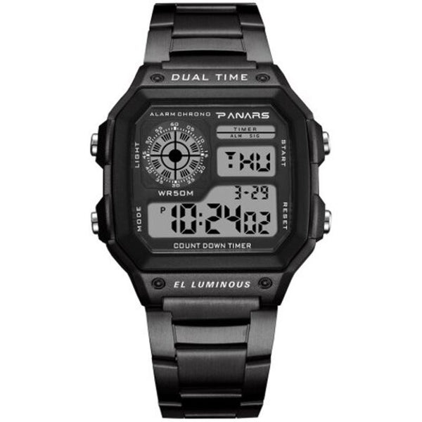 Veile Studios 8113 Outdoor Sports Waterproof Led Watch For Man Black Watches