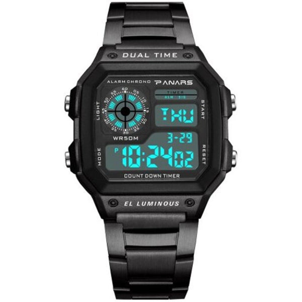 Veile Studios 8113 Outdoor Sports Waterproof Led Watch For Man Black Watches