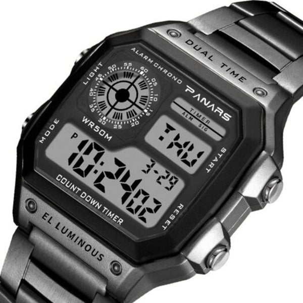Veile Studios 8113 Outdoor Sports Waterproof Led Watch For Man Black Watches