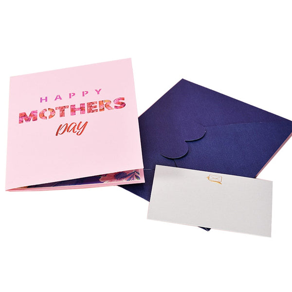 Paper Flower Happy Mothers Day Pop Up Card 3D Cut Out Word Greeting Greeting Cards & Invitations