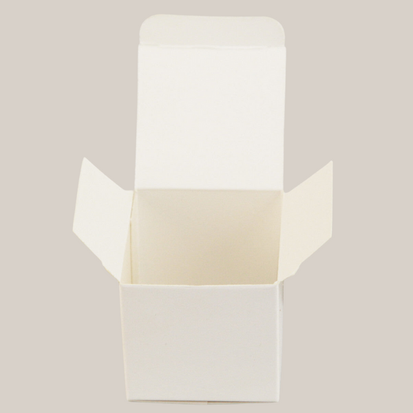 10 Pack Of White 5Cm Square Cube Card Gift Box - Folding Packaging Small Rectangle/Square Boxes For Wedding Jewelry Party Favor Model Candy Chocolate Soap