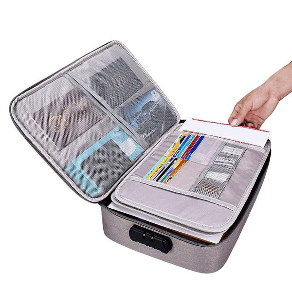 Locking Documents Holder Organiser Partitions File Sorting Portfolio Storage Boxes