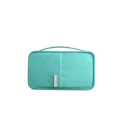 Passport Bag Oxford Cloth Waterproof Card Blue Travel Wallets