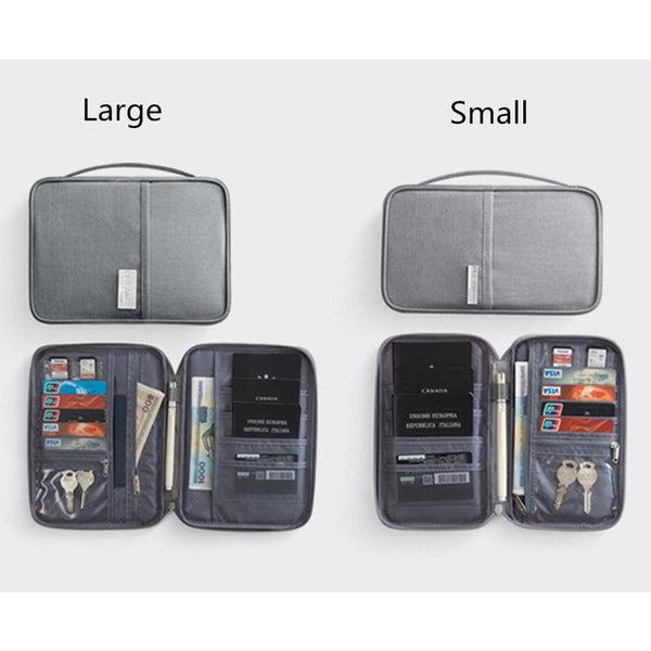 Passport Bag Oxford Cloth Waterproof Card Blue Travel Wallets