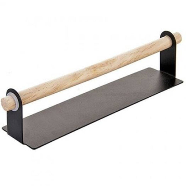 Paste Wall Hanging Bar Free Punching Wrought Iron Towel Rack Black Towel Racks