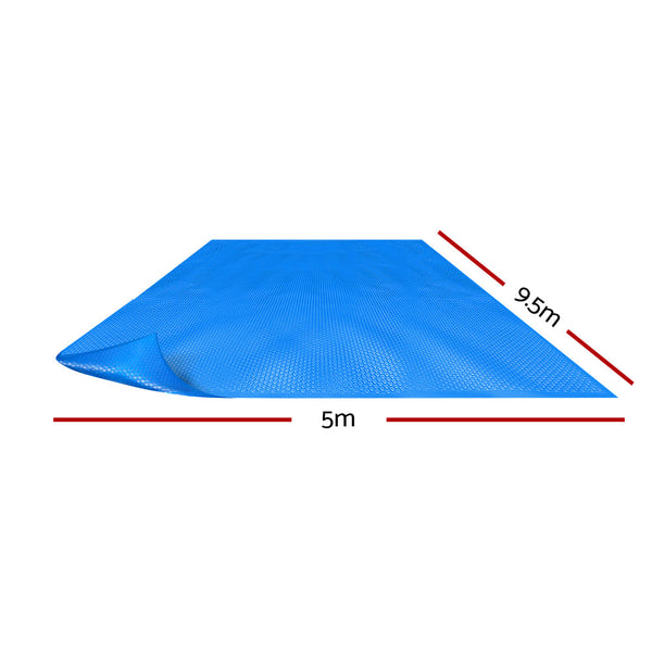 Aquabuddy Pool Cover 500 Micron 9.5X5m Swimming Solar Blanket Blue Pool Covers