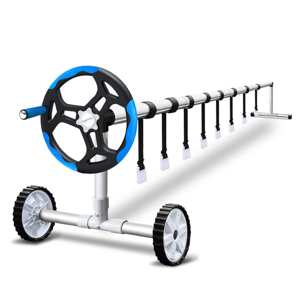 Aquabuddy Swimming Pool Cover Roller Reel Solar Thermal Blanket Blue Pool Covers