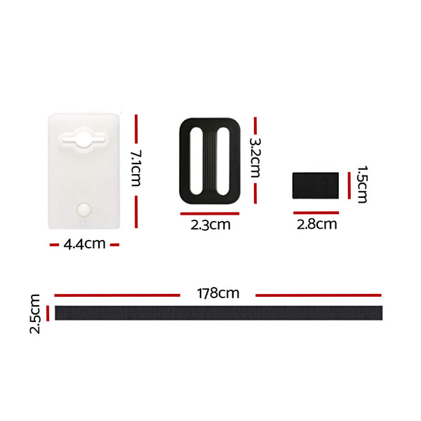 Aquabuddy Pool Cover Roller Attachment Straps Kit 8Pcs For Swimming Solar Pool Covers