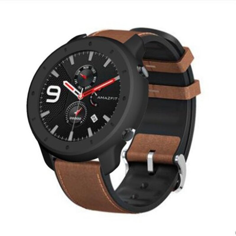 Pc Watch Case Cover Shell Frame Protector For Huami Amazfit Gtr 47Mm Black