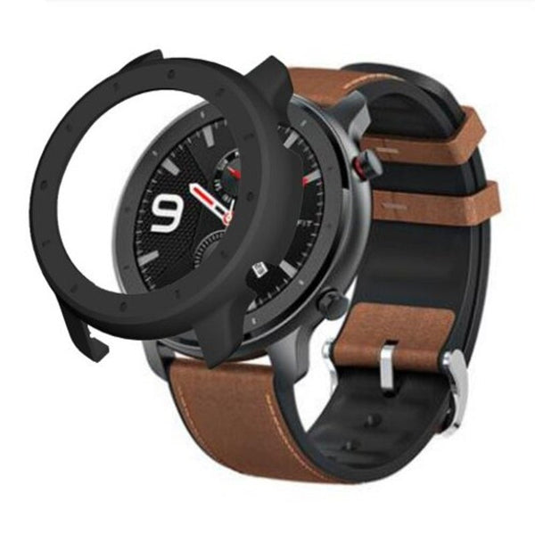 Pc Watch Case Cover Shell Frame Protector For Huami Amazfit Gtr 47Mm Black