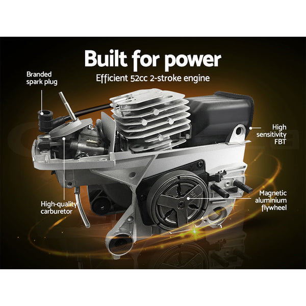 Giantz 62Cc Pole Chainsaw Petrol 7 In 1 Brush Cutter Whipper Snipper Multi Tools Chainsaws