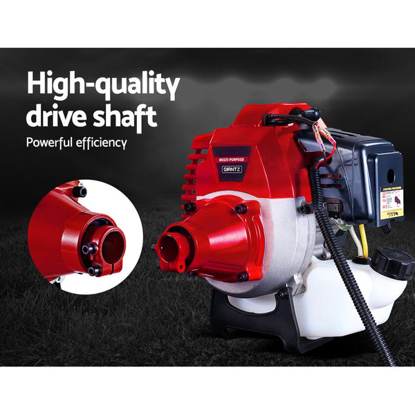 Giantz 62Cc Pole Chainsaw Petrol 7 In 1 Brush Cutter Whipper Snipper Multi Tools Chainsaws