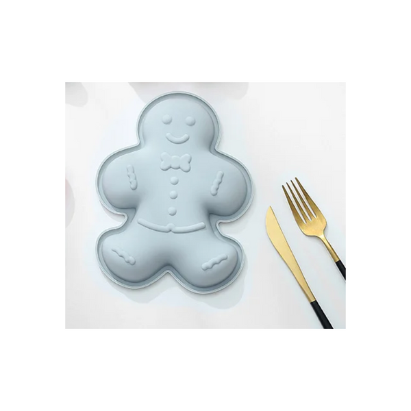 3Pcs 3D Silicone Mold Diy Cake Gingerbread Man Tools Pastry Fondant Soap Mould Muffin Pans & Baking Moulds