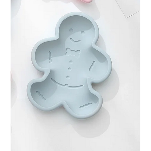 3Pcs 3D Silicone Mold Diy Cake Gingerbread Man Tools Pastry Fondant Soap Mould Muffin Pans & Baking Moulds