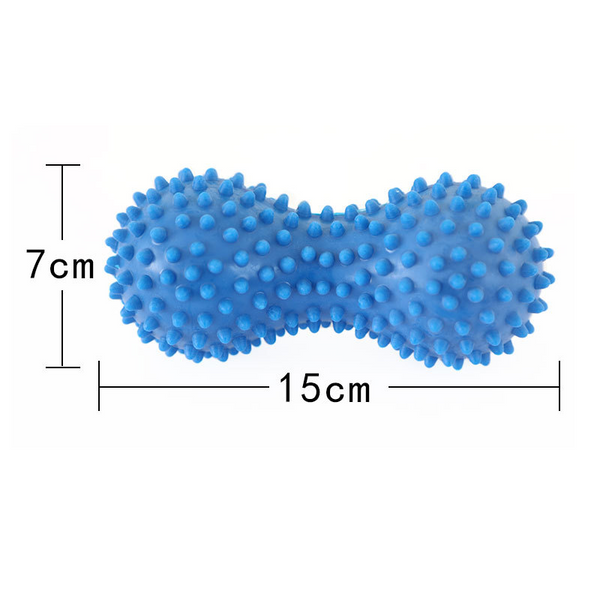 3Pcs Peanut Pvc Yoga Supplies With Thorns Workout Massage Hand Ball Fitness Inflated Air Bag Exercise Balls