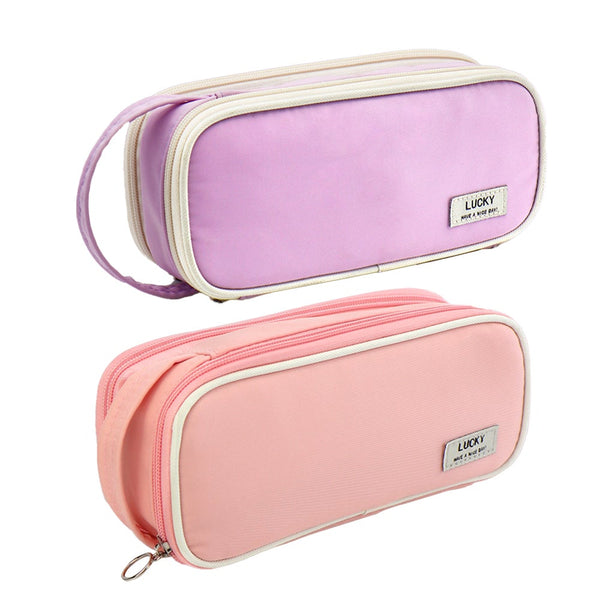 Large Capacity Storage Multiple Compartment Designs Students Stationery Accessor Pencil Cases