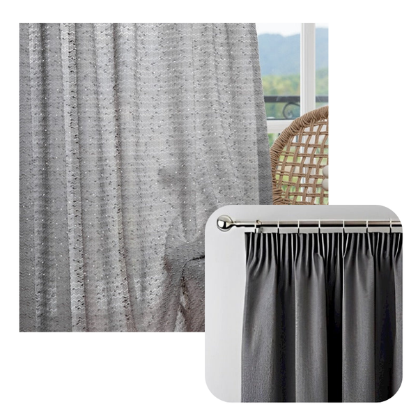 100 Centimetre Grey Modern Luxury Retro Style Curtains For Living Room Bedroom Curtains & Drapes
