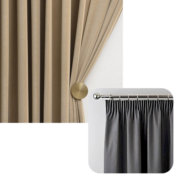 100 Centimetre Velvet Blackout Curtains For Living Room Bedroom Dining Curtains & Drapes