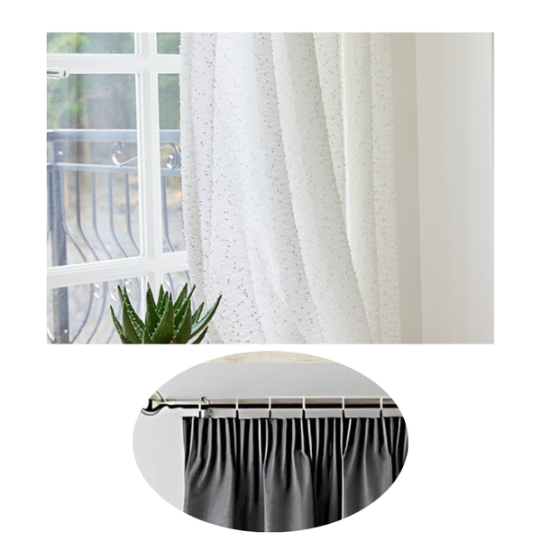 500 Centimetre White Curtains Modern Luxury Retro Style For Living Room Bedroom Decor Curtains & Drapes