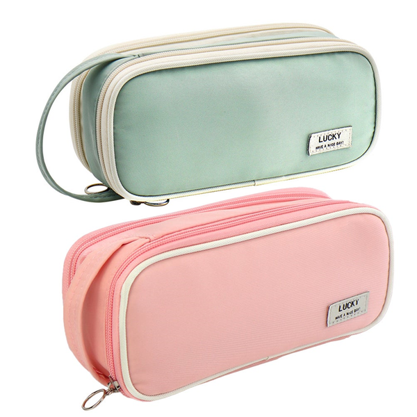 Large Capacity Storage Multiple Compartment Designs Students Stationery Accessor Pencil Cases