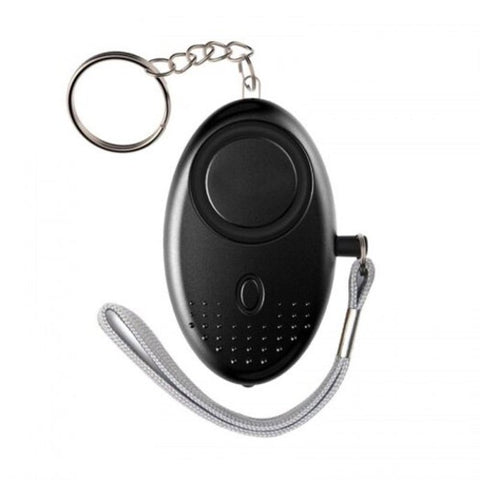 Personal Security Alarm With Keychain 130Db Emergency For Women Men Black